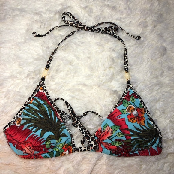 Bruno Banani Tropical Floral Bikini Top 38/A/B NWOT - Picture 2 of 14